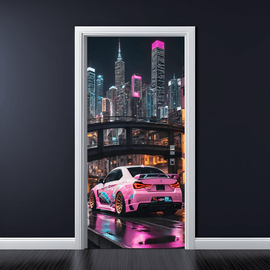 Folie imprimata color pentru decor Usa, dimensiune 200 x 90cm, model: AVX-DR05 - - Roveli