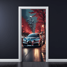 Folie imprimata color pentru decor Usa, dimensiune 200 x 90cm, model: AVX-DR08 - - Roveli