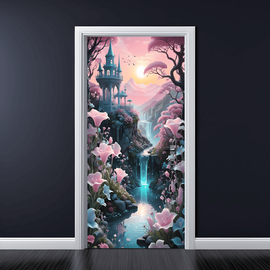 Folie imprimata color pentru decor Usa, dimensiune 200 x 90cm, model: AVX-DR13 - - Roveli
