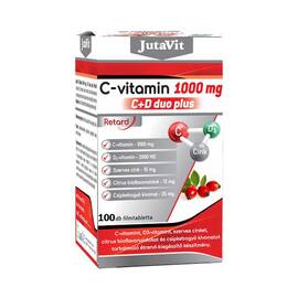 VITAMINA C 1000 MG C+D DUO PLUS 100 TAB JUTAVIT - - Roveli