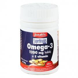 OMEGA 3 ULEI DE PESTE 1200 MG+ VITAMINA E 40 CAPS JUTAVIT - - Roveli