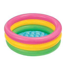 Piscina rotunda gonflabila, multicolora, 86x25cm, vinil, 3 inele - - Roveli