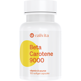 Beta Carotene 9000 CaliVita, 100 capsule , Provitamina A - - Roveli
