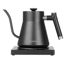 Fierbator electric ECG Forza 8000 Pour over Nero, 1200 W, 1 litru, otel inoxidabil, negru mat - - Roveli