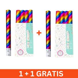 Set 2 x turn confetti multicolor, petrecere, 50cm, 1+1 gratis - - Roveli