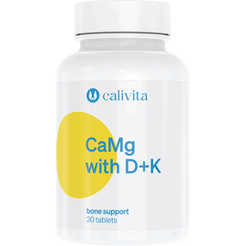 Ca Mg with D + K CaliVita, Calciu, Magneziu si Vitamina  si K 30 tablete - - Roveli