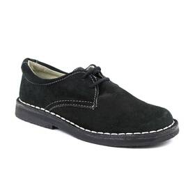 Pantofi unisex , pentru copii , din piele naturala , intoarsa  853-NEGRU, Culoare (12): Negru, Marime (12): 30 - - Roveli