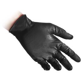 Manusi din Nitril nepudrate Negru Full Grip REFLEXX N85, rezistente, pentru domenii tehnice, Marime (288): XXL - - Roveli