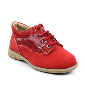 Pantofi casual, de copii , din piele naturala 2635-ROSU, Culoare (12): Rosu, Marime (12): 24 - - Roveli