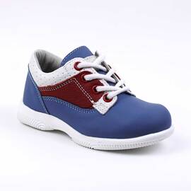 Pantofi casual, de copii , din piele naturala 2635-ALBASTRU/ROSU, Culoare (12): Rosu, Marime (12): 25 - - Roveli