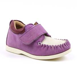 Pantofi usori pentru copii , din piele naturala 369-MOV, Culoare (12): Mov, Bej, Marime (12): 24 - - Roveli