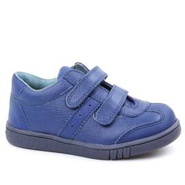 Pantofi sport , pentru copii , din piele naturala , cu talapa cusuta 3229-ALBASTRU, Culoare (12): Albastru, Marime (12): 26 - - Roveli