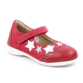 Pantofi usori , de copii , decorati cu stelute , cu talpa din cauciuc   7194-ROSU, Culoare (12): Alb, Rosu, Marime (12): 25 - - Roveli