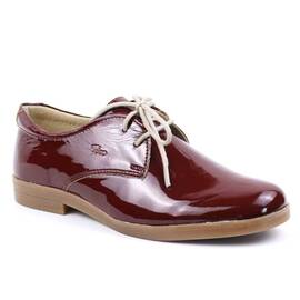 Pantofi  pentru copii , din piele naturala 3194-BORDO/LAC, Culoare (12): Bordo, Marime (12): 30 - - Roveli