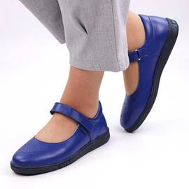 ​Pantofi usori si comozi , din piele naturala , cu talpa groasa 3199-ALBASTRU, Culoare (12): Albastru, Marime (12): 37** - - Roveli