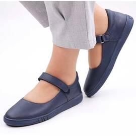 Pantofi usori si comozi , din piele naturala , cu talpa groasa 3199-BLEUMARIN, Culoare (12): Bleumarin, Marime (12): 39** - - Roveli