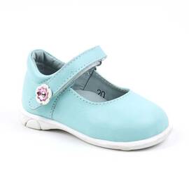 Pantofi usori , de copii , din piele naturala , PRIMII PASI 3258-TURCOAZ, Culoare (12): Alb, Bleu, Marime (12): 20 - - Roveli