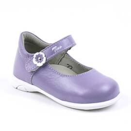Pantofi usori , de copii , din piele naturala , PRIMII PASI 3258-LILIAC, Culoare (12): 0, mov deschis, Marime (12): 22 - - Roveli