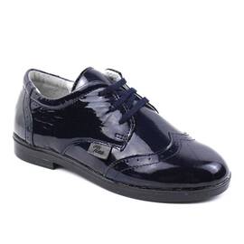 Pantofi stil Oxford , pentru copii , din piele naturala 3227-BLEUMARIN, Culoare (12): Bleumarin, Marime (12): 31 - - Roveli