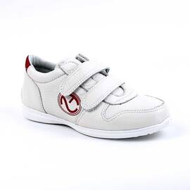 Pantofi sport , pentru copii , din piele naturala , cu talpa cusuta 3251-ALB/ALB, Culoare (12): Alb, Marime (12): 32 - - Roveli