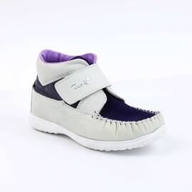 Ghete usoare pentru copii , din piele naturala  2907-MOV, Culoare (12): Alb, Mov, Marime (12): 25 - - Roveli