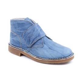 Ghete usoare , pentru copii , din piele naturala , cu talpa cusuta 446-ALBASTRU, Culoare (12): Bleu, Marime (12): 31 - - Roveli