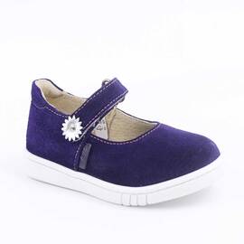 Pantofi usori , de copii ,din piele naturala intoarsa 2072-MOV, Culoare (12): Mov, Marime (12): 24 - - Roveli