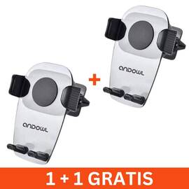 Suport auto cu clips pentru telefon, rotire 360, 1+1 gratis - - Roveli