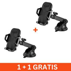 Suport auto telefon, ajustabil cu rotire 360 grade, 1+1 gratis - - Roveli