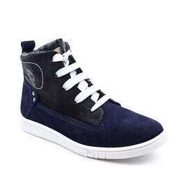 Ghete inalte pentru copii , PRIMII PASI ,  din piele naturala 3144-BLEUMARIN, Culoare (12): Bleumarin, Marime (12): 22 - - Roveli