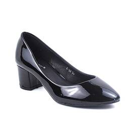 ​Pantofi comozi de dama , stil office , cu toc mediu C-33-BLACK, Culoare (12): Negru, Marime (12): 36 - - Roveli