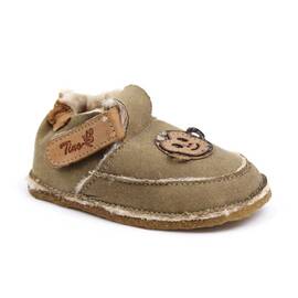 Botosei din piele naturala , imblaniti, pentru bebelusi  PRIMII PASI  3268-BEJ, Culoare (12): Bej, Olive, Marime (12): 23 - - Roveli