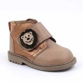 Ghete usoare , pentru copii , din piele naturala , captusite  3269-BEJ, Culoare (12): Bej, Bronz, Marime (12): 25 - - Roveli