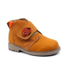 Ghete usoare , pentru copii , din piele naturala , captusite  3269-COGNAC, Culoare (12): Camel, Marime (12): 29 - - Roveli