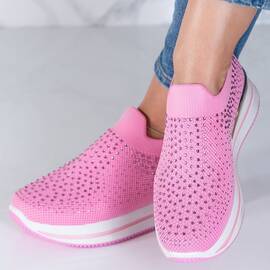 Adidasi dama din material textil Fucsia Leola, Culoare (12): Fucsia, Marime (12): 41 - - Roveli