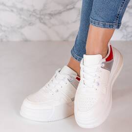 Adidasi dama din piele ecologica Rosii Ashvi, Culoare (12): Rosu, Marime (12): 41 - - Roveli