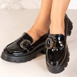 Pantofi dama casual din piele ecologica Negri Jaze, Culoare (12): Negru, Marime (12): 36 - - Roveli