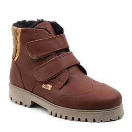 ​Bocanci imblaniti , de dama , din piele naturala 3190-MARO/COGNAC, Culoare (12): Maro, Marime (12): 38 - - Roveli