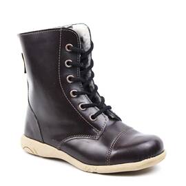 Ghete inalte , imblanite , pentru copii , din piele naturala 3143-BORDO, Culoare (12): Bordo, Marime (12): 27 - - Roveli