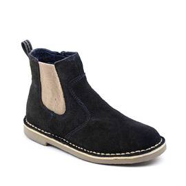 Ghete usoare de copii , din piele naturala intoarsa 3214-BLEUMARIN/BEJ, Culoare (12): Bej, Bleumarin, Marime (12): 34 - - Roveli