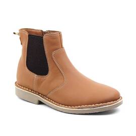 Ghete usoare de dama , din piele naturala cu talpa cusuta 3214-COGNAC, Culoare (12): Camel, Marime (12): 39** - - Roveli