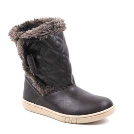 Cizme captusite , pentru copii , din piele naturala 3142-MARO/MATLASAT, Culoare (12): Maro, Marime (12): 34 - - Roveli