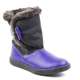 Cizme imblanite , pentru copii , din piele naturala 3142-MOV1, Culoare (12): Mov, Maro, Marime (12): 34 - - Roveli