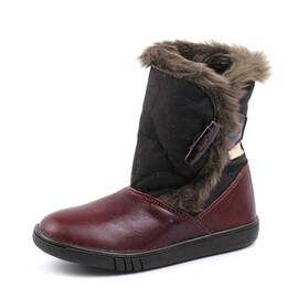 Cizme imblanite , pentru copii , din piele naturala  3142-BORDO, Culoare (12): Bordo, Marime (12): 34 - - Roveli