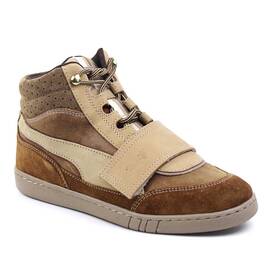 ​Ghete sport, de dama , captusite, din piele naturala , cu talpa cusuta 7069-MARO/MARO, Culoare (12): Bej, Maro, Marime (12): 38 - - Roveli