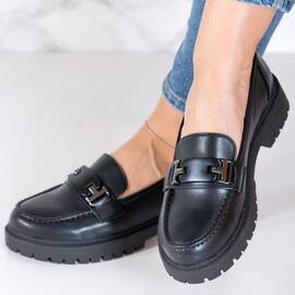 Pantofi dama casual din piele ecologica Negri Anaiz, Culoare (12): Negru, Marime (12): 37 - - Roveli
