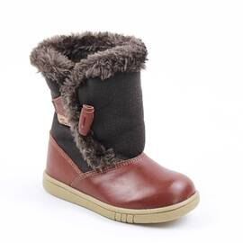Cizme imblanite pentru copii , din piele naturala  3142-MARO, Culoare (12): Maro, Marime (12): 25 - - Roveli