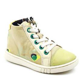 Ghete sport pentru copii , captusite , din piele naturala 3197-BEJ/4, Culoare (12): Verde, Marime (12): 28 - - Roveli