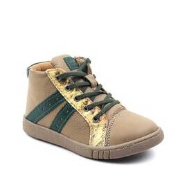 ​Ghete sport, de dama , captusite, din piele naturala  3197-BEJ/VERDE, Culoare (12): Bej, Verde, Marime (12): 38** - - Roveli