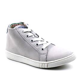 Ghete sport pentru copii , captusite , din piele naturala 3197-ALB/BLEU, Culoare (12): Alb, Albastru, Bleumarin, Marime (12): 28 - - Roveli